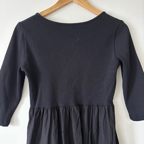 Rita Row Wyatt Dress - Black - ¾ sleeves, knit upper body - Picture 7 of 16